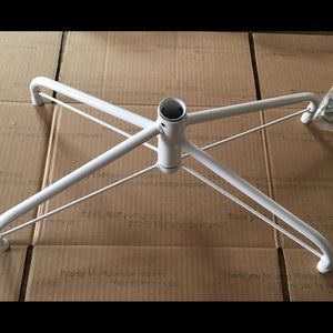 White Artificial Christmas Metal Tree Stand Folding